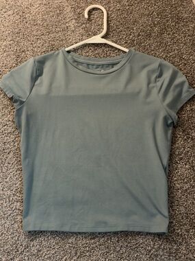 Hollister Short Sleeve Crewneck Tee in Light Blue